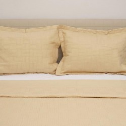 ΚΟΥΒΕΡΛΙ PERCALE ΚΕΝΤΗΤΟ CREAM ΥΠΕΡΔΙΠΛΟ (220X240)