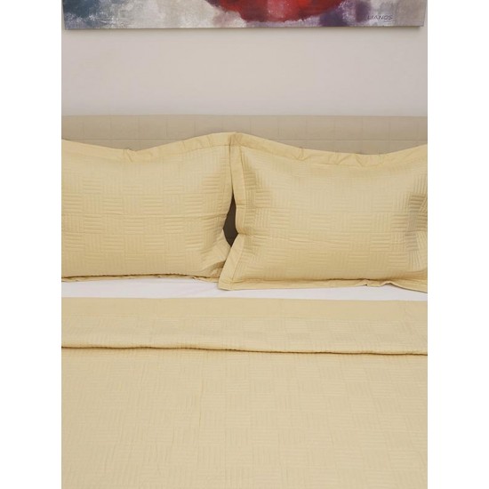 ΚΟΥΒΕΡΛΙ PERCALE ΚΕΝΤΗΤΟ YELLOW ΥΠΕΡΔΙΠΛΟ (220X240)