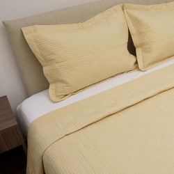 ΚΟΥΒΕΡΛΙ PERCALE ΚΕΝΤΗΤΟ YELLOW ΥΠΕΡΔΙΠΛΟ (220X240)