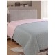 ΚΟΥΒΕΡΛΙ FIBER GREY/PINK ΜΟΝΟ (160X220)