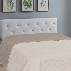 ΚΟΥΒΕΡΛΙ FIBER ECRU/BEIGE ΥΠΕΡΔΙΠΛΟ (220X240)