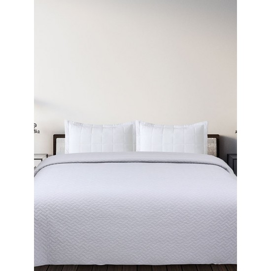 ΚΟΥΒΕΡΛΙ VOIELO LIGHT GREY ΜΟΝΟ (160X220)