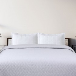 ΚΟΥΒΕΡΛΙ VOIELO LIGHT GREY ΥΠΕΡΔΙΠΛΟ (220X240)
