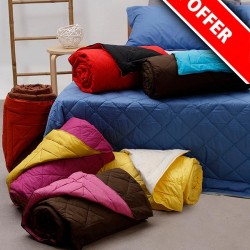 ΚΟΥΒΕΡΛΙ PERCALE ΜΟΝΟΧΡΩΜΟ PINK ΥΠΕΡΔΙΠΛΟ (220X240)