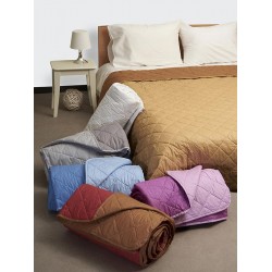 ΚΟΥΒΕΡΛΙ MENTA GREY/DARK GREY ΥΠΕΡΔΙΠΛΟ (220X240)
