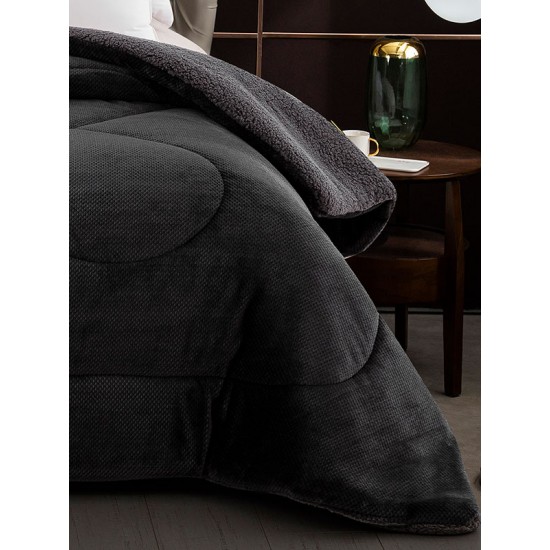 ΚΟΥΒΕΡΤΟΠΑΠΛΩΜΑ CLIO ANTHRACITE ΥΠΕΡΔΙΠΛΟ (220X240)