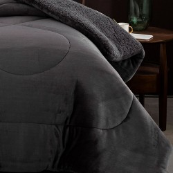 ΚΟΥΒΕΡΤΟΠΑΠΛΩΜΑ CORAL ANTHRACITE ΥΠΕΡΔΙΠΛΟ (220X240)