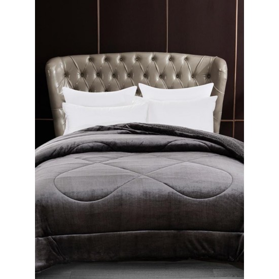 ΚΟΥΒΕΡΤΟΠΑΠΛΩΜΑ CORAL ANTHRACITE ΥΠΕΡΔΙΠΛΟ (220X240)