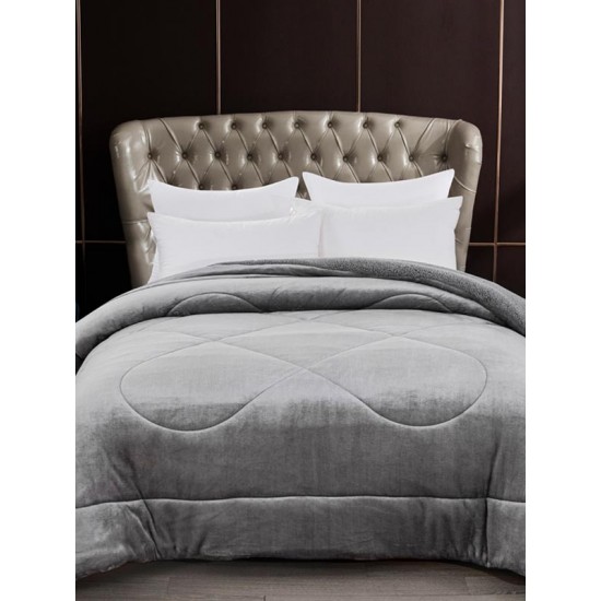 ΚΟΥΒΕΡΤΟΠΑΠΛΩΜΑ CORAL LIGHT GREY ΥΠΕΡΔΙΠΛΟ (220X240)