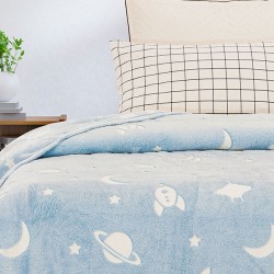 ΚΟΥΒΕΡΤΑ ΦΩΣΦΟΡΙΖΕ ΑΓΚΑΛΙΑΣ SPACE BLUE 80X90