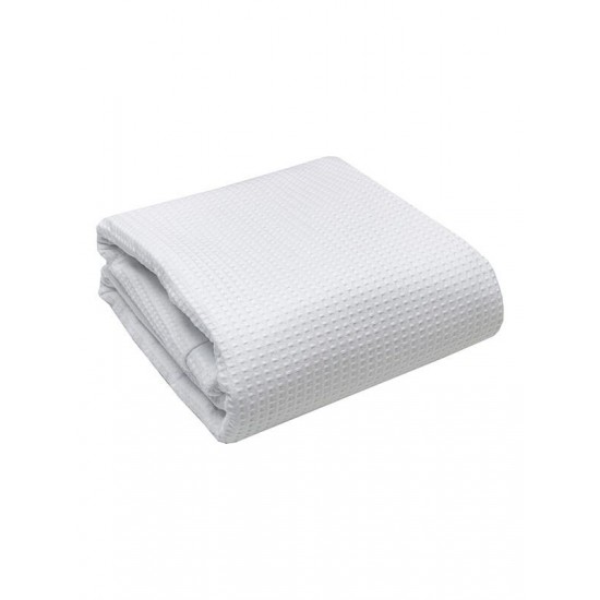 ΚΟΥΒΕΡΤΑ ΠΙΚΕ COTTON WHITE ΜΟΝΗ (165X265)