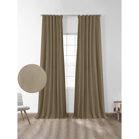 ΚΟΥΡΤΙΝΑ ΜΠΛΑΚΑΟΥΤ FORESTA MOCHA 145X280