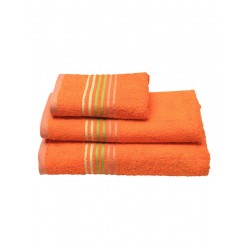 ΠΕΤΣΕΤΑ ΠΕΝΙΕ STRIPES ORANGE ΠΡΟΣΩΠΟΥ (50X100)