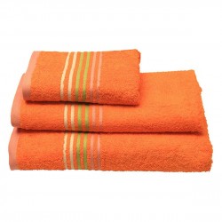 ΠΕΤΣΕΤΑ ΠΕΝΙΕ STRIPES ORANGE ΠΡΟΣΩΠΟΥ (50X100)