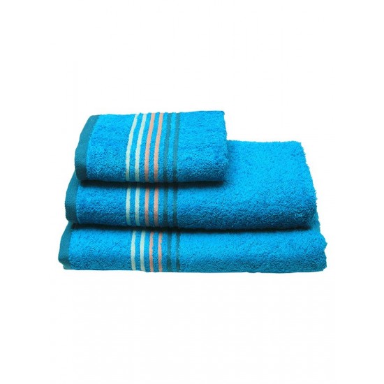 ΠΕΤΣΕΤΑ ΠΕΝΙΕ STRIPES TURQUOISE ΠΡΟΣΩΠΟΥ (50X100)