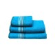 ΠΕΤΣΕΤΑ ΠΕΝΙΕ STRIPES TURQUOISE ΠΡΟΣΩΠΟΥ (50X100)
