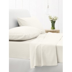ΚΑΤΩΣΕΝΤΟΝΟ COTTON FEELINGS ΜΕ ΛΑΣΤΙΧΟ 100 WHITE ΜΟΝΟ (100X200+30)
