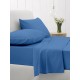 ΚΑΤΩΣΕΝΤΟΝΟ COTTON FEELINGS ΜΕ ΛΑΣΤΙΧΟ 104 BLUE ΜΟΝΟ (100X200+30)
