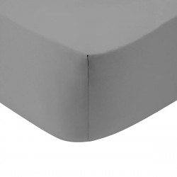 ΚΑΤΩΣΕΝΤΟΝΟ COTTON FEELINGS ΜΕ ΛΑΣΤΙΧΟ 107 DARK GREY ΜΟΝΟ (100X200+30)