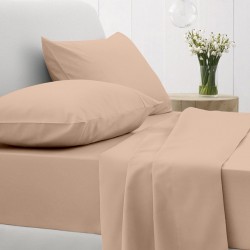 ΚΑΤΩΣΕΝΤΟΝΟ COTTON FEELINGS ΜΕ ΛΑΣΤΙΧΟ 110 BEIGE ΗΜΙΔΙΠΛΟ (120X200+30)