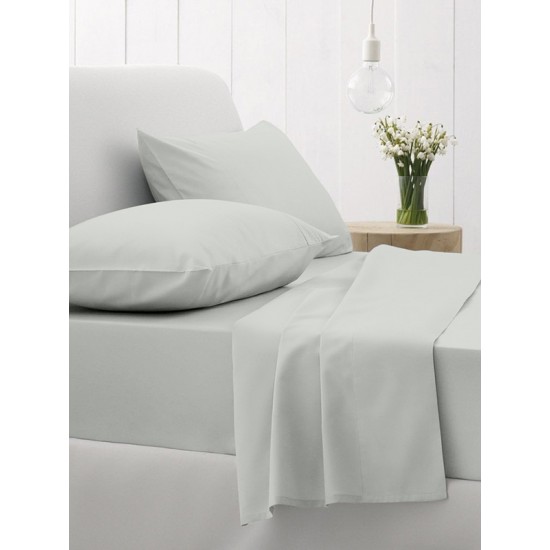 ΚΑΤΩΣΕΝΤΟΝΟ COTTON FEELINGS ΜΕ ΛΑΣΤΙΧΟ 106 LIGHT GREY ΔΙΠΛΟ (160X200+30)