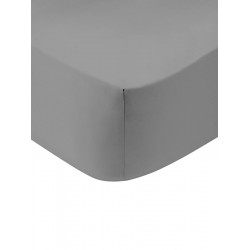 ΚΑΤΩΣΕΝΤΟΝΟ COTTON FEELINGS ΜΕ ΛΑΣΤΙΧΟ 107 DARK GREY ΔΙΠΛΟ (160X200+30)