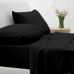 ΚΑΤΩΣΕΝΤΟΝΟ COTTON FEELINGS ΜΕ ΛΑΣΤΙΧΟ 111 BLACK ΥΠΕΡΔΙΠΛΟ (180X200+30)