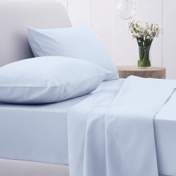 ΚΑΤΩΣΕΝΤΟΝΟ COTTON FEELINGS ΜΕ ΛΑΣΤΙΧΟ 103 LIGHT BLUE ΥΠΕΡΔΙΠΛΟ (180X200+30)