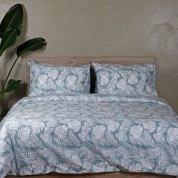 ΣΕΤ ΣΕΝΤΟΝΙΑ COTTON FEELINGS 2038 AQUA ΜΟΝΟ (165X270)