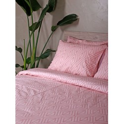 ΣΕΤ ΣΕΝΤΟΝΙΑ COTTON FEELINGS 2042 PINK ΜΟΝΟ (165X270)