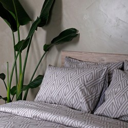 ΣΕΤ ΣΕΝΤΟΝΙΑ COTTON FEELINGS 2042 GREY ΜΟΝΟ (165X270)