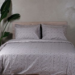ΣΕΤ ΣΕΝΤΟΝΙΑ COTTON FEELINGS 2042 GREY ΜΟΝΟ (165X270)