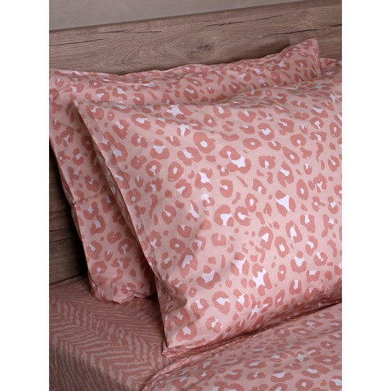 ΣΕΤ ΣΕΝΤΟΝΙΑ COTTON FEELINGS 2044 PINK ΜΟΝΟ (165X270)