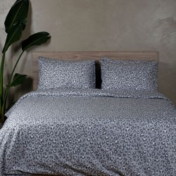 ΣΕΤ ΣΕΝΤΟΝΙΑ COTTON FEELINGS 2044 GREY ΜΟΝΟ (165X270)