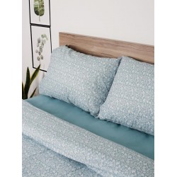 ΣΕΤ ΣΕΝΤΟΝΙΑ COTTON FEELINGS 920 AQUA ΜΟΝΟ (165X270)
