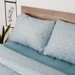 ΣΕΤ ΣΕΝΤΟΝΙΑ COTTON FEELINGS 920 AQUA ΜΟΝΟ (165X270)