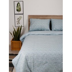 ΣΕΤ ΣΕΝΤΟΝΙΑ COTTON FEELINGS 920 AQUA ΜΟΝΟ (165X270)