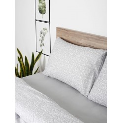 ΣΕΤ ΣΕΝΤΟΝΙΑ COTTON FEELINGS 920 GREY ΜΟΝΟ ΜΕ ΛΑΣΤΙΧΟ(105X205+30)