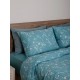ΣΕΤ ΣΕΝΤΟΝΙΑ COTTON FEELINGS 924 AQUA ΜΟΝΟ (165X270)