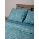 ΣΕΤ ΣΕΝΤΟΝΙΑ COTTON FEELINGS 924 AQUA ΜΟΝΟ (165X270)