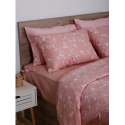 ΣΕΤ ΣΕΝΤΟΝΙΑ COTTON FEELINGS 924 PINK ΜΟΝΟ (165X270)