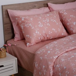 ΣΕΤ ΣΕΝΤΟΝΙΑ COTTON FEELINGS 924 PINK ΜΟΝΟ (165X270)