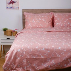 ΣΕΤ ΣΕΝΤΟΝΙΑ COTTON FEELINGS 924 PINK ΜΟΝΟ (165X270)