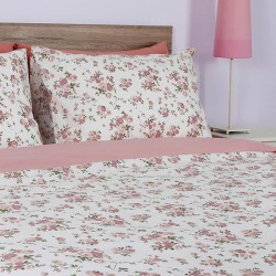 ΣΕΤ ΣΕΝΤΟΝΙΑ COTTON FEELINGS 929 PINK ΜΟΝΟ (165X270)