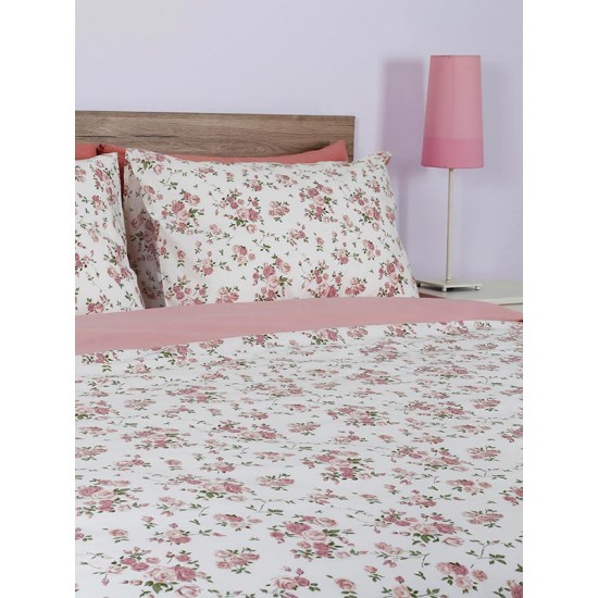 ΣΕΤ ΣΕΝΤΟΝΙΑ COTTON FEELINGS 929 PINK ΜΟΝΟ (165X270)