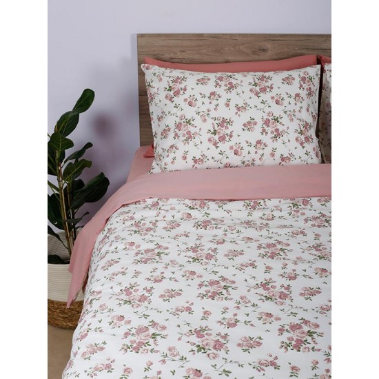 ΣΕΤ ΣΕΝΤΟΝΙΑ COTTON FEELINGS 929 PINK ΜΟΝΟ (165X270)