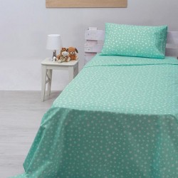 ΣΕΤ ΣΕΝΤΟΝΙΑ COTTON FEELINGS 22 AQUA ΜΟΝΟ (165X270)