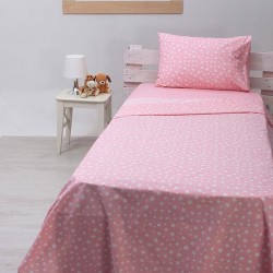 ΣΕΤ ΣΕΝΤΟΝΙΑ COTTON FEELINGS 22 PINK ΜΟΝΟ (165X270)