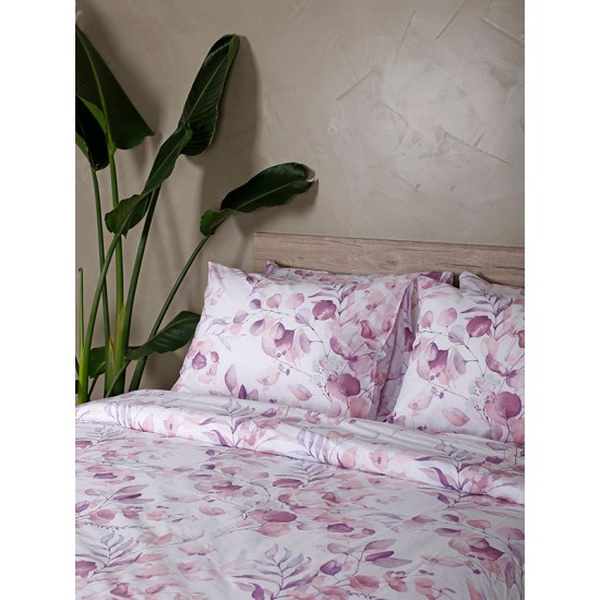 ΣΕΤ ΣΕΝΤΟΝΙΑ COTTON FEELINGS 932 LILA ΜΟΝΟ ΜΕ ΛΑΣΤΙΧΟ(105X205+30)