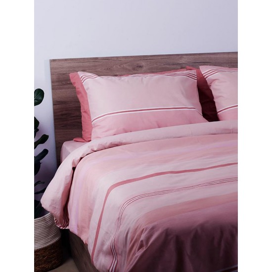 ΣΕΤ ΣΕΝΤΟΝΙΑ COTTON FEELINGS 2034 PINK ΔΙΠΛΟ (200X270)